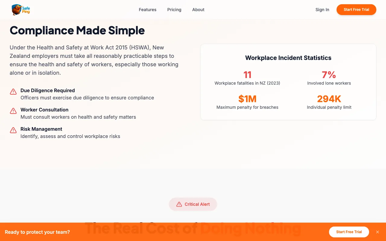 SafePing screenshot 2