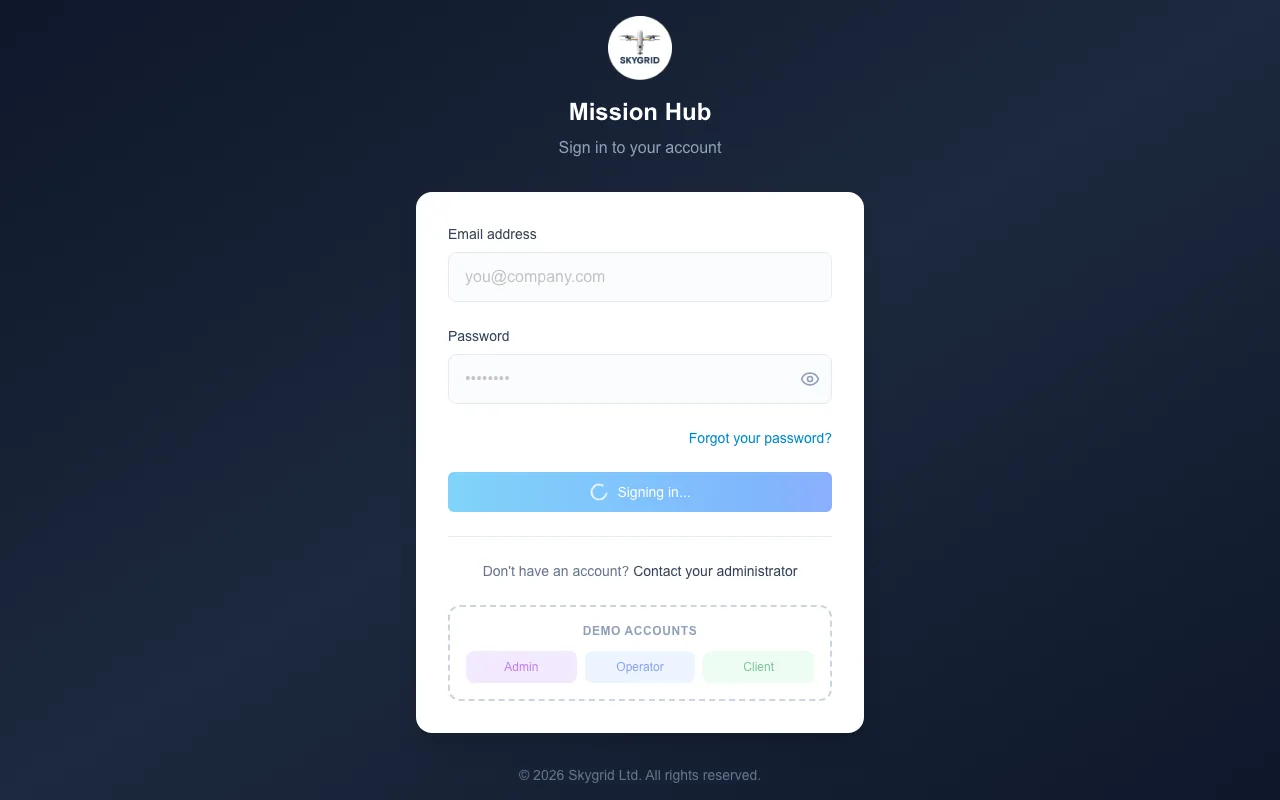 SkyGrid Mission Hub screenshot 2